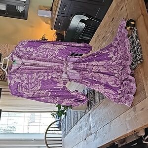 Gorgeous FARM RIO Anthropologie festival boho open waist dress! Xs p